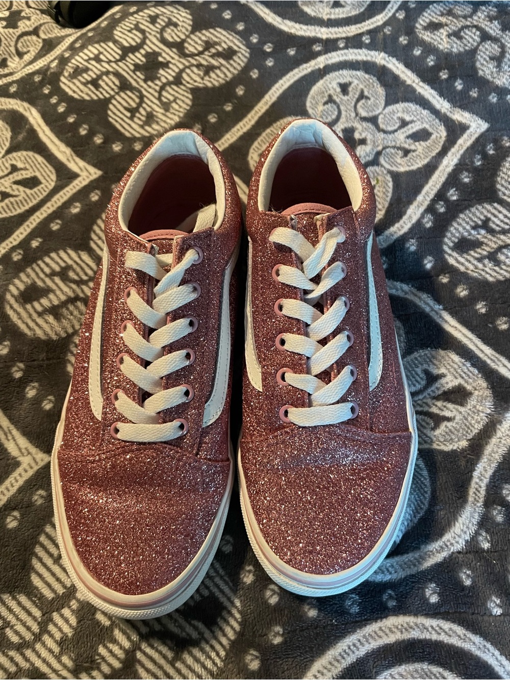 Vans Women's Glitter Low-Top Sneakers - Rose